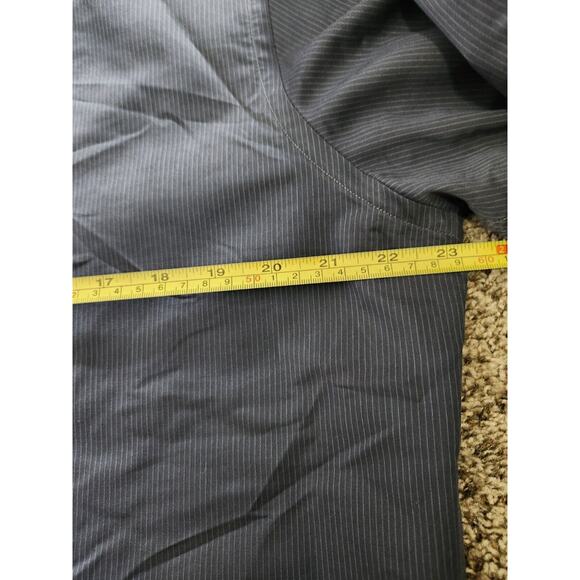 Boss Hugo Boss Mens Long Sleeve Button Down Navy Blue Striped Neck 16‎ 32/33 - Picture 9 of 9